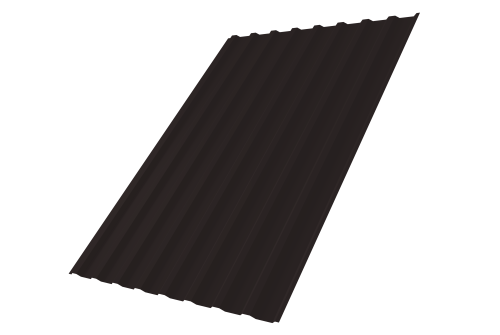 Профнастил С20В 0,5 PurLite Мatt RAL 9005 черный