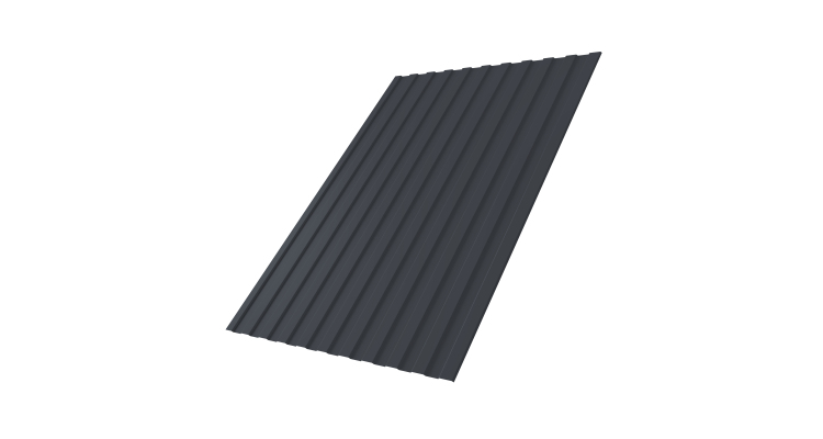 Профнастил С8А 0,4 PE-Double RAL 7024 мокрый асфальт