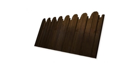 Профнастил С10B фигурный 0,45 Print Elite с пленкой Antique Wood TwinColor