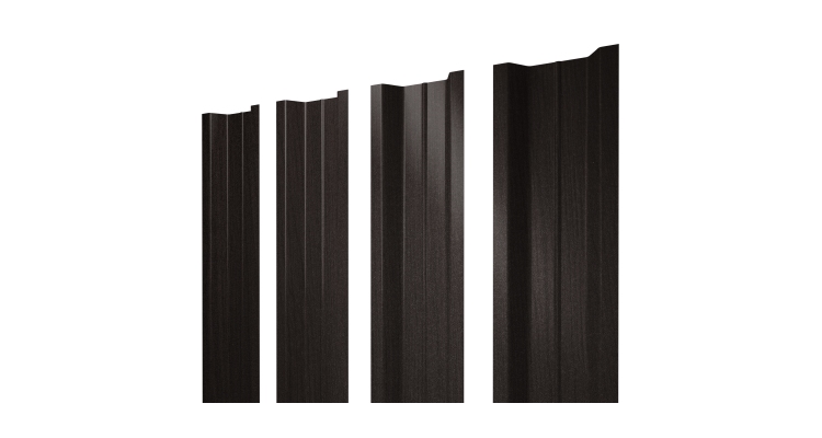 Штакетник П-образный В с прямым резом 0,45 Print Elite Coffee Wood TwinColor