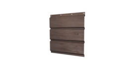 Софит металлический без перфорации 0,45 Print Elite с пленкой White Wood TwinColor