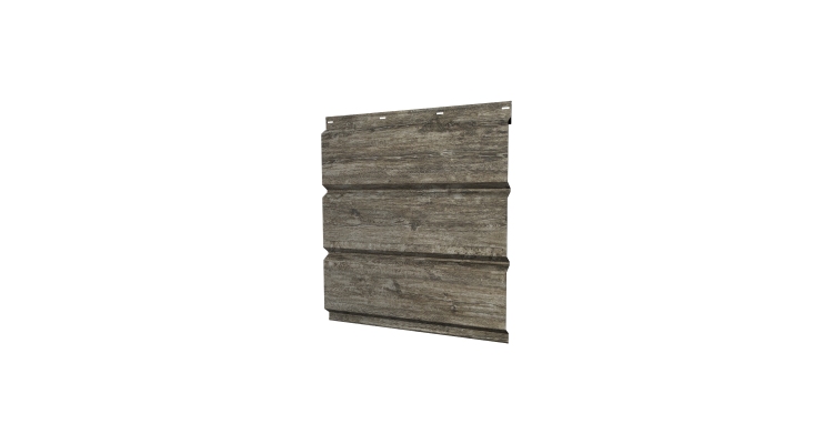 Софит металлический без перфорации 0,45 Print Elite с пленкой Nordic Wood TwinColor