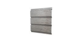 Софит металлический без перфорации 0,45 Print Elite с пленкой Snow Wood TwinColor