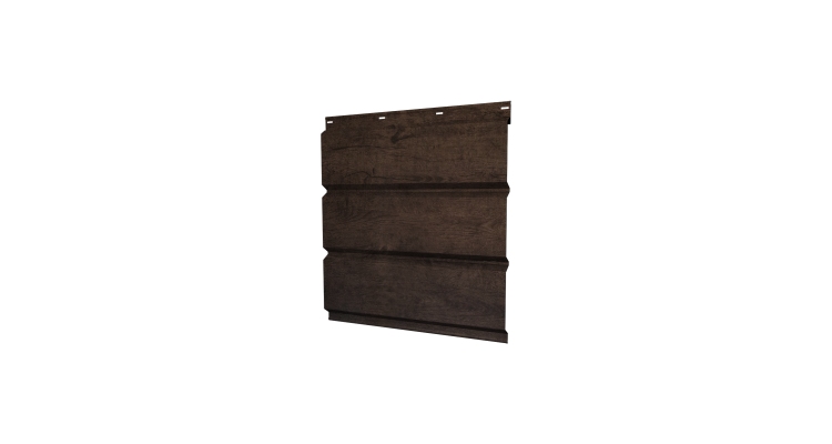 Софит металлический без перфорации 0,45 Print Premium с пленкой Antique Wood TwinColor