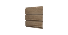 Софит металлический полная перфорация 0,45 Print Elite с пленкой White Wood TwinColor