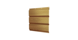 Софит металлический полная перфорация 0,45 Print Elite с пленкой Honey Wood TwinColor