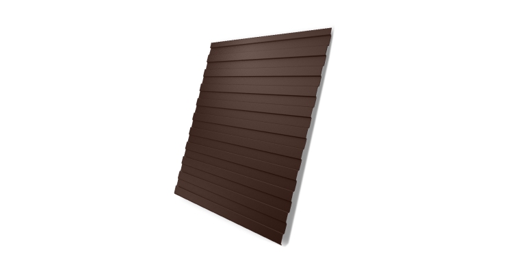 Профнастил С8А 0,45 Drap TwinColor RAL 8017 шоколад