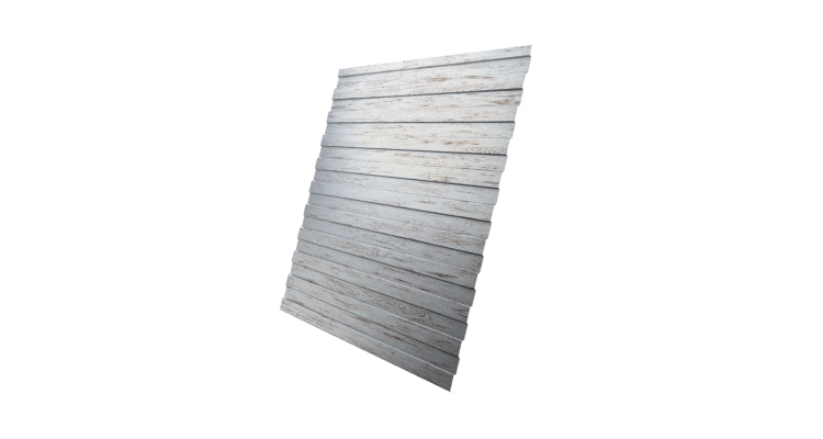 Профнастил С8А 0,45 Print Elite Snow Wood TwinColor