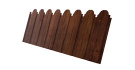 Профнастил С10B фигурный 0,45 Print Premium с пленкой Cherry Wood Fresh TwinColor