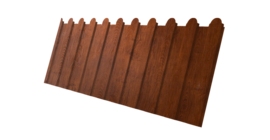 Профнастил С8А фигурный 0,4 Print Premium Golden Wood Fresh TwinColor