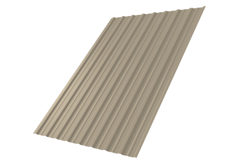 Профнастил С10A 0,5 Satin RAL 1015 светлая слоновая кость