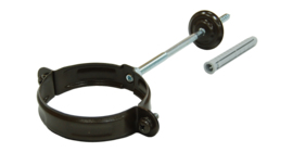 Хомут трубы PU 90 мм RR 32 темно-коричневый