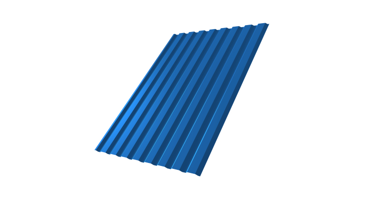 Профнастил С20А 0.45 PE RAL 5005 сигнальный синий