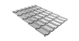 Металлочерепица классик Grand Line 0.45 PE Double RAL 9003 сигнальный белый