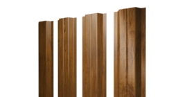 Штакетник П-образный A с прямым резом 0,45 Print Elite Golden Wood TwinColor