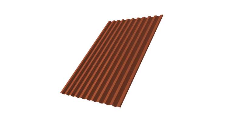 Профнастил С21R 0,45 Drap TR RAL 8004 терракота