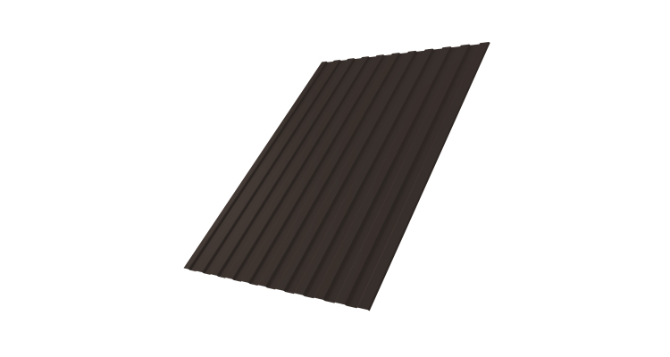 Профнастил С8A 0,5 Drap TX RR 32 темно-коричневый