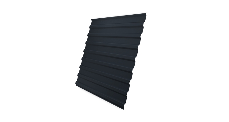 Профнастил С20B 0,45 Drap TwinColor RAL 7024 мокрый асфальт