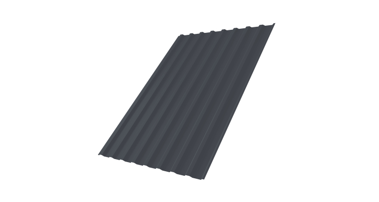 Профнастил С20B Grand Line 0,5 Atlas X RAL 7024 мокрый асфальт