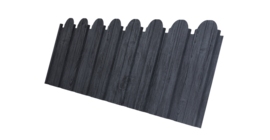Профнастил C10B фигурный 0,45 Print Premium с пленкой Grey Wood TwinColor