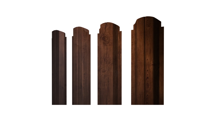 Штакетник П-образный А фигурный 0,4 Print Premium Cherry Wood Fresh TwinColor