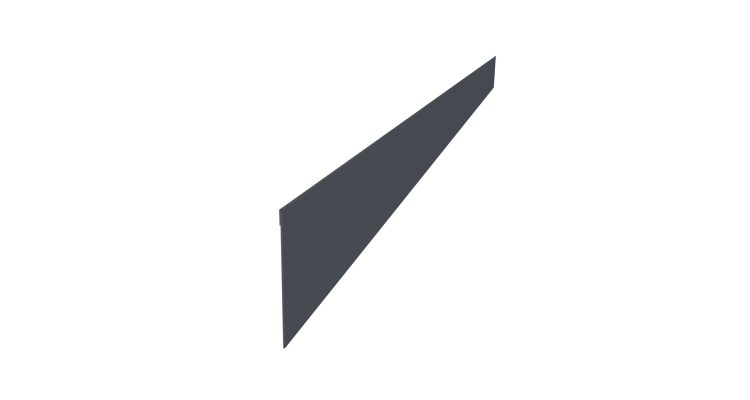 Ламель забора жалюзи Palermo 0,45 Drap TX RAL 7024 мокрый асфальт