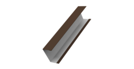 Крышка жалюзи Milan, Tokyo для калиток, ворот 0,5 Satin RAL 8017 шоколад (3м)