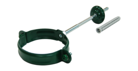 Хомут трубы GL PU 90 мм RAL 6005 зеленый мох