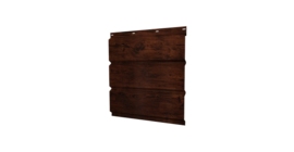 Софит металлический без перфорации 0,45 Print Elite с пленкой Cherry Wood TwinColor